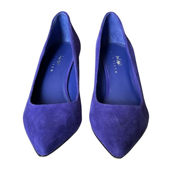 Lord & Taylor purple suede-style pumps 2.5” heel size 7 - Picture 8 of 13